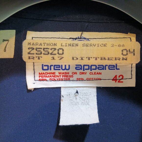 Vintage Ford Mechanic Jacket "Dave" Name patch new upscaled buttons  Size L - Picture 4 of 5